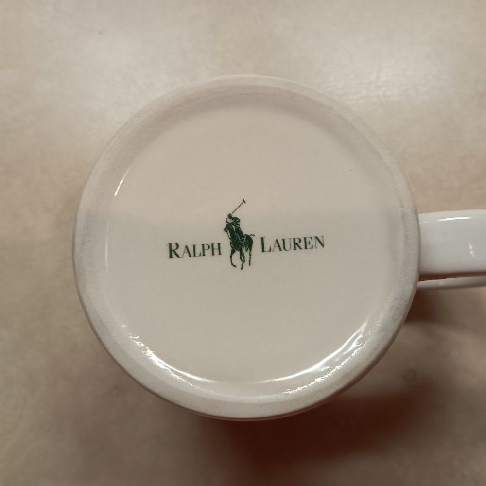 Ralph Lauren Polo Player Thorough bread Horse Coffee Mug - Picture 4 of 4